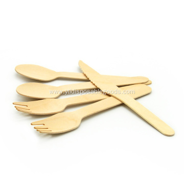 Wooden cutlery set disposable